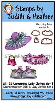 UN-21 Unmounted Lady Clothes Set 1